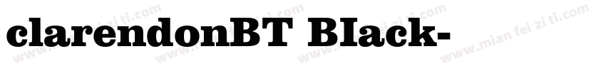 clarendonBT BIack字体转换